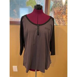 Indian Motorcycle Woman’s 3/4 Sleeve Baseball T-Shirt 2XL